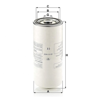 140*305mm スクロールコンプレッサー用空気油分離フィルター要素 LB131453 P782909 A10525274