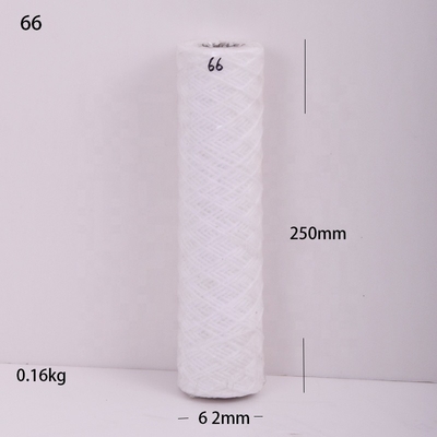 65*255mm 工業用水フィルター ナイロン網フィルター 沈殿物 糸付きフィルター要素