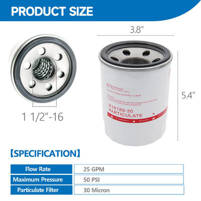 燃料フィルター R18189-30 自動車用アルミ合金製 その他の性能